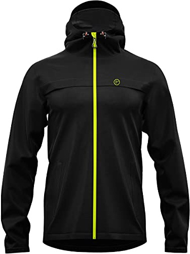 Red Elk Agua-Jacke, wind- und wasserabweisend, leicht, kompakt, Schwarz-L