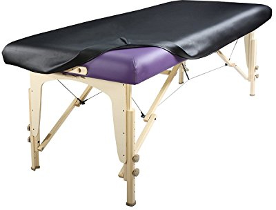 Master Massage Abwischbarer Schutzbezug Uberzuge aus PU Leder für Olreiche Massageliege-Schwarz