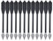 Huntingdoor 6,7” Aluminium Pistole Armbrust Bolzen Pfeile mit Jagdspitze Bogenschießen Armbrustpfeile Jagd Armbrustbolzen für 50-80 LB Armbrust 12/24 STK (12 Stück schwarz)