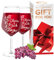 AIGAT 2 copas de vino personalizadas de 530 ml | Regalos de boda para novia y novio | Copa de vino tinto personalizada duradera | Regalo personalizado para cualquier ocasión