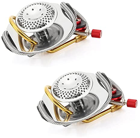 DAZZLEEX Trangia - Bruciatore a gas, 2 pezzi, per fornello da campeggio, di conversione del gas per stufa Trangia Gs2000, approvato CE, per campeggio all'aperto
