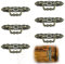 Molyorch 6 Stück Alte Tür Schrank Knöpfe, Bronze Farbe Möbelgriff, Zink Legierung Antik Schrankgriffe, für Kommode, Schublade, Möbel DIY Dekoration (Grünbronze)