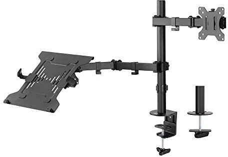 ACT Monitor Halterung mit Laptop-Arm SOHO, 1 Bildschirm bis zu 32, 1 Laptop bis zu 15,6 AC8305