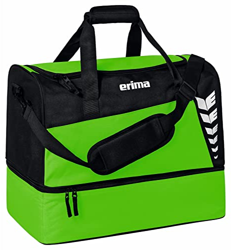 Erima Unisex Six Wings Sporttasche mit Bodenfach (7232315), Green/schwarz, L