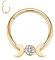 Gold Septum Ringe Daith Conch Smiley Orbital Piercing Schmuck 16G Septum Daith Schmuck Nasenringe 8mm Septum Clicker Nasenringe Creolen Mond Daith Knorpel Conch Ohrringe CZ Septum Piercing Hoop