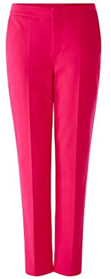 Oui Damen Chino in Heavy-Jersey Slim fit Uni Freizeit, Business Viskosemischung