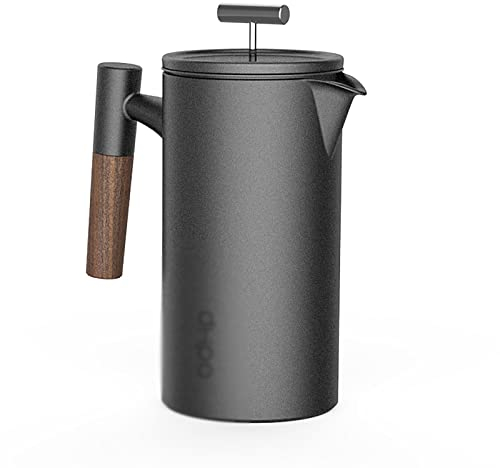 SINKOV Cafetera de Prensa Francesa Manual Premium de 1 Taza Olla de Prensa Francesa, Filtro de café Hecho a Mano, Tetera de cerámica, cafetera, Olla de Prensa Francesa de cerámica for el hogar