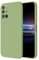 HONLEN Hülle für Samsung Galaxy A71 4G Schutzhülle Case, (6.7 Inches) Liquid TPU Silicone Handyhülle mit Fallschutz Silikon Cover Matcha-Grün