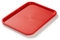 Forgast Vassoio da Portata Rettangolare, Dimensioni 40x30 cm, Fast-Food, Polipropilene, Vassoio Decorativo, Vassoio del Cameriere, per Ristorante, Buffet, Colore Rosso, Lavabile in Lavastoviglie
