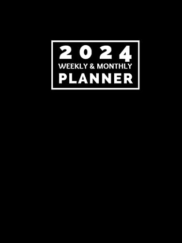 2024 Weekly and Monthly Planner: Schedule Organizer, Calendar and Journal. January to December with Federal Holidays