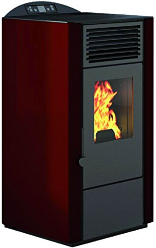 Martina - Stufa a pellet da 11.5 Kw rosso