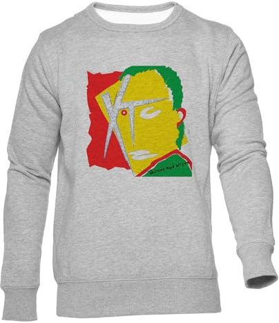 Drums and Wires Unisex Jumper Herren Dammen Grau Rundhals Lange Ärmel Sweatshirt Men's Womens Grey Crew Neck Long Sleeves