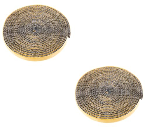 Supvox 2rollen Selbstklebende Ofendichtung Aus Fiberglas Hochtemperaturbeständiger Türdichtungsseil Für Luftdichte Öfen Für Kaminofen Und Herd