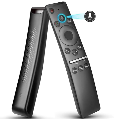Télécommande vocale de rechange pour Smart TV Samsung (2018-2023), télécommande vocale universelle compatible avec les téléviseurs Samsung Curved Frame QLED LCD 8K 4K avec fonction vocale