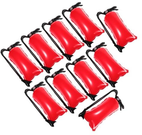 CIYODO 12pcs Feuerlöscher Geformt Ballons Feuerwehr Thema Dekorationen Aufblasbare Ballon Party Spielzeug