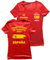 lepni.me Camiseta de Fútbol de España para Mujer con tu Número Personalizado |Bandera Española Insignia con Estrella | Campeones de la Eurocopa 2024 (L Rojo Multicolor)