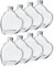 8x Flasche Herzform 200ml Herzflaschen Herz Glas Flaschen Herzförmig süße Geschenke für meine Freundin Valentinstag Flaschen Liebesbeweis Geschenkflaschen zum Befüllen Muttertag Dekoglas mit Deckel