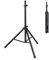 COSTWAY Speaker Tripod Stand, Heavy Duty DJ Speaker Stands with 5-Level Adjustable Height 122-186cm, Safety Latch, 35 mm Compatible Insert, Universal Metal Monitor Stands, 50kg Load