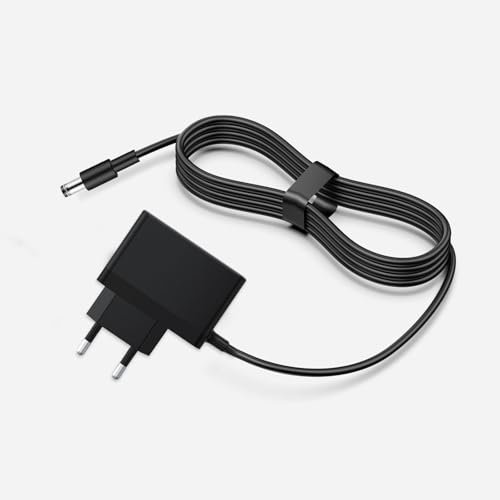12V 2A Netzteil Ladegerät Kompatibel mit Severin 3-in-1 Akku Handstaubsauger kabelloser Nass- & Trockensauger Autostaubsauger HV 7144, schwarz Ladekabel