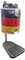 5 Liter Fasshalter mit Fasskühler Kühlmanschette Zapfstelle Bierfasshalter von Clauss für Partyfass Partydose Zapfanlage aus Edelstahl und schwarz lackiertem Metall (Set mit Deutschlandoptik)