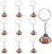 10 pièces Rugby Mini Baseball Keychains Kids Sports Gifts, Rugby Keychains, Rugby Club Keychains, Party Backpack Decorations