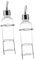 COLLBATH 2 Pièces Abreuvoir Lapin Porte-Bouteille Distributeur De Cruche d'eau Petite Bouteille d'eau pour Hamster Mangeoire Distributeur d'eau pour Cochon d'Inde Cage Plastique Transparent