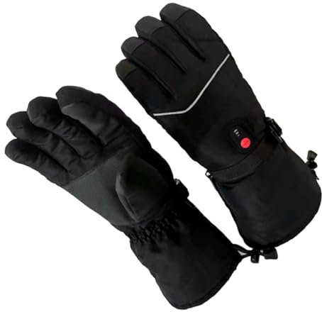 HEMOTON Heizhandschuhe für Herren Wiederaufladbar Elektrisch Beheizt Strapazierfähig für Skifahren Bergsteigen Wandern und Campen mit Temperaturregelung