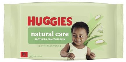 Huggies Natural Care Plastic Free Baby Wipes, Single Pack