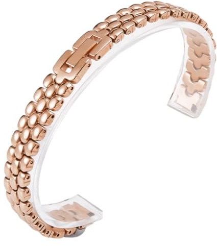 Ersatz Uhrarmband Edelstahl für Rosemont/Julius/Emporio Armani/Tissot | Leichtes Metall Uhrarmband Ersatz Casual Dress Herren Damen Zubehör