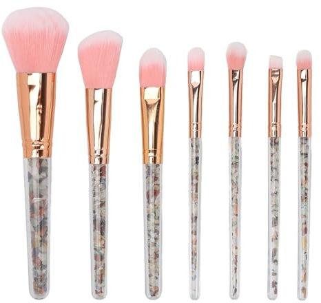 7-teiliges Make-up-Pinsel-Set, sanftes, weiches Kosmetikpinsel-Set, Foundation, Puder, Concealer, Lidschatten mit stilvollem Griff, professionelle Make-up-Werkzeuge für Rouge,