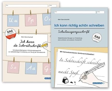Ich kann die Schreibschrift SAS und Übungsheft - Ich kann richtig schön schreiben - Ausgabe Schulausgangsschrift - 2 Hefte: Schreiblehrgang SAS und ... einer schönen und sauberen Handschrift