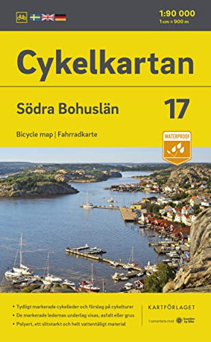 Cykelkartan Blad 17 Södra Bohuslän 1:90000: Radwanderkarte 17 Södra Bohuslän 1:90000