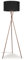 MiniSun | Modern Copper Metal Tripod Floor Lamp with a Dark Grey Shade | Floor Lamps & Torchieres, Home Décor, Improvement & Lifestyle Essential