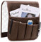 MaoXinTek Armlehnen Organizer Platzsparender für Couch oder Sessel Bett Storage Tasche TV Fernbedienung Halterung für Handy, Buch, Zeitschriften, Bleistift, Braun
