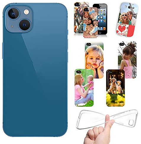 Stileitaliano personalisierte handyhülle kompatibel mit iPhone 13 hülle selbst gestalten mit Foto und Text Silikon TPU