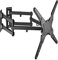 ProperAV Heavy Duty Swing Arm Corner TV Wall Bracket 23'' 24'' 28'' 32'' 37'' 40'' 42'' 43'' 46'' 50'' 55'' VESA Max 400x400 Black