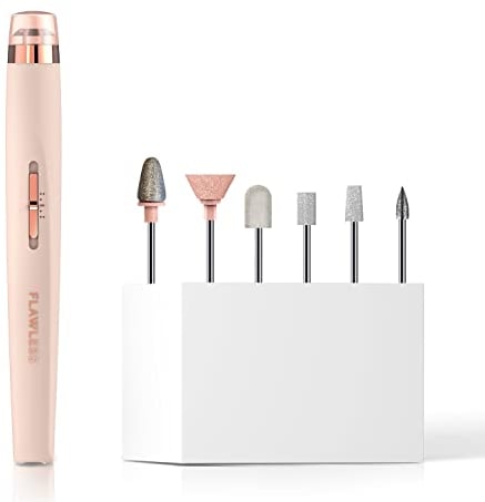 Finishing Touch Flawless Salon Nails, Lime à Ongles Électrique, Kit Manucure Professionnel pour Expérience de Manucure à Domicile, Lime, Poli et Fait Briller les Ongles Instantanément Couleur