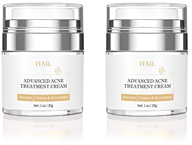 Acne Treatment Cream Ivnil Anti Acne Spot For Face, Back, Inner Thigh Butt, Anti Acne Cream For Teenagers Suitable For Sensitive Skin Natural Ingredients 30g