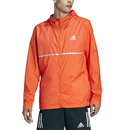 adidas Veste Own The Run pour homme, Semi Impact Orange/argent r fl chissant, S