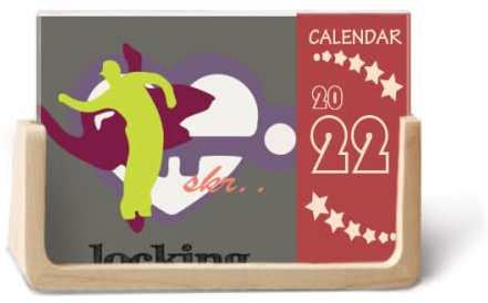 Streetdance Culture Locking Love Lock 2022 Desk Calendar Planner 12 Month