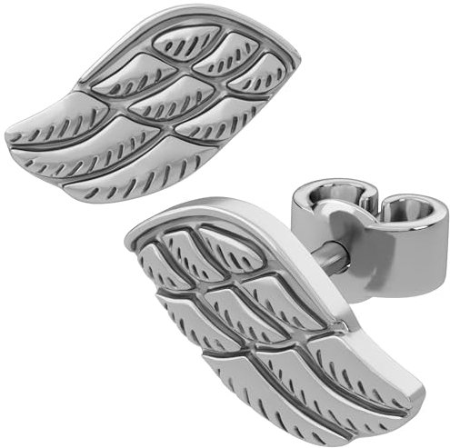 Island Soul Stud Earrings Wings, Silber Ohrringe Damen 925, Ohrringe Silber 925 Mädchen, Ohrhänger Silber 925, Ohrklemme Silber 925, Ohrstecker Damen