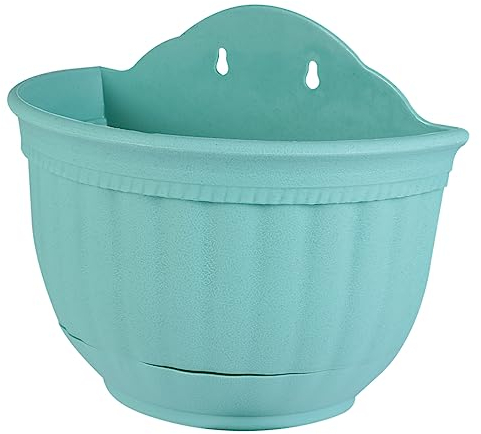 Milisten Pot De Fleurs Suspendu en Demi-Cercle Garde-Corps Jardinières Balcon Extérieur Porte-Fleurs Muraux Pots De Fleurs en Terre Cuite Cache-Pot Suspendu Plante Succulentes Plastique