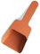 ZiiPa • Paletta per Pellet • Melfa • Colore Antracite • Resistente • Acciaio Verniciato a Polvere • Manico ergonomico (Terracotta)