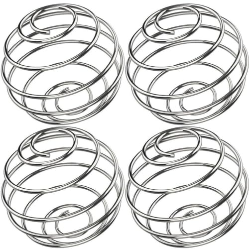 304 Stainless Steel Shaker Ball Wire Whisk Ball Shaker Mixer Mixing Ball Bottle Cup Blend Shaker Bottle Supplements Shaker Ball for Eggs,Protein (Diameter 4.8) 4 Pcs