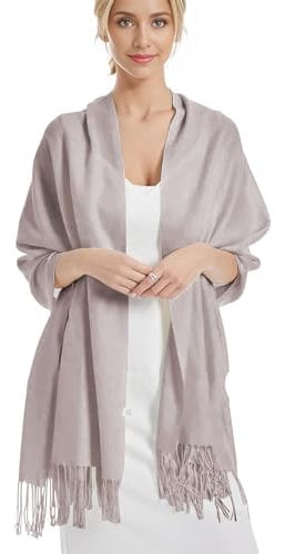 DiaryLook Kaschmir Schal Damen Winter Warm abendkleid Pashmina Schals tücher für Frauen Blanket Scarf Garnelenpaste