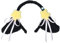 amangul Lolitas Haarreif, Plüsch, Schaf, Ohr, Stirnband, Cosplay, Kostüm, Halloween, Party, Kopfschmuck, Damen, AnimeExpo, niedliche Kopfbedeckung (schwarz)