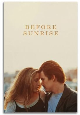 RISUANHENM Poster mit Aufschrift Before Sunrise, künstlerisches Poster für Zimmer, ästhetische Leinwand, Wandkunst, Schlafzimmerdekoration, 20 x 30 cm, ungerahmter Stil