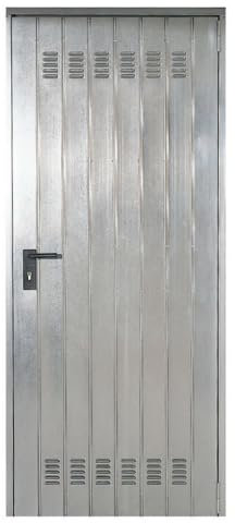 Kimono Casa - Porta del Garage in Lamiera Grigio 80 cm x 200 cm