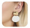 LILIE&WHITE Weiße Metall Clip Ohrringe, Ohrclips Damen Ohne Ohrlöcher Hypoallergen, Nicht Verblasend, Elegante Modeaccessoires, Geschenk für Frauen