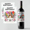 MilaBoo® 2er Set Weinetiketten personalisiert in 10 x 12 cm für Sekt, Wein oder weitere Flaschen – Flaschenetiketten selbstklebend Made in Germany – Happy Birthday (Happy Birthday personalisiert)